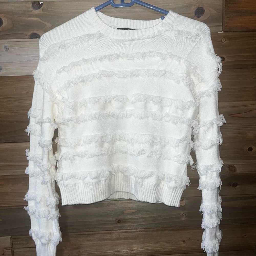 Love tree boho fringe sweater